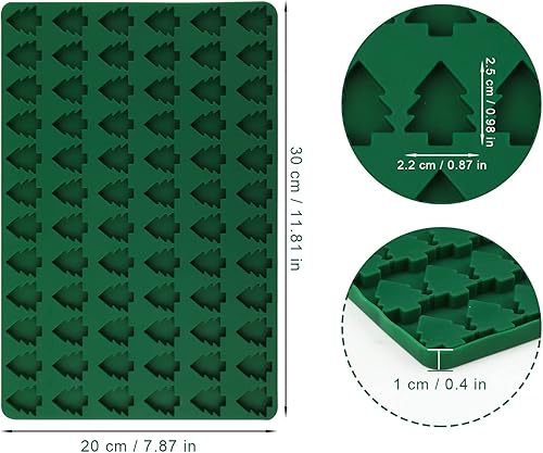 Miniatura 2 de TOYMIS Moldes de chocolate de Navidad, moldes de silicona de Navidad para hornear antiadherentes, mini moldes de silicona para dulces de chocolate