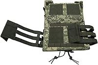 Vista 8 de UNISTRENGH Chaleco táctico totalmente ajustable resistente de nailon 900D para paintball con protector de seguridad de EVA desmontable
