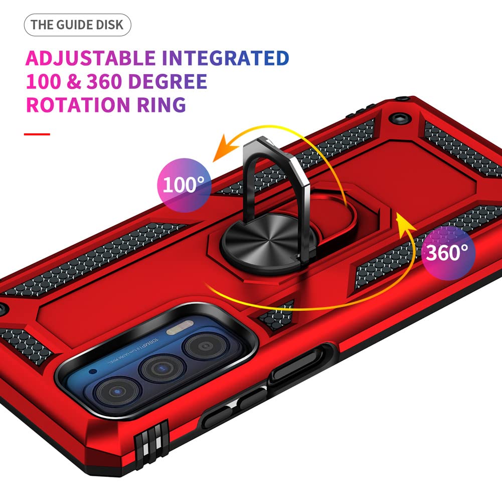 Custodia Full Body Armor Con Kickstand Per Motorola Edge 5g Uw Custodia Full Body Armor Con Kickstand Per Motorola Edge 5g Uw