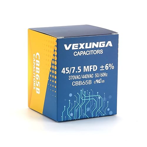 Miniatura 134 de Condensador ovalado de arranque para aire acondicionado, 7.5 uF 370/440VAC 50/60Hz CBB65 CBB65A, arranque de motor de ventilador, bomba de piscina