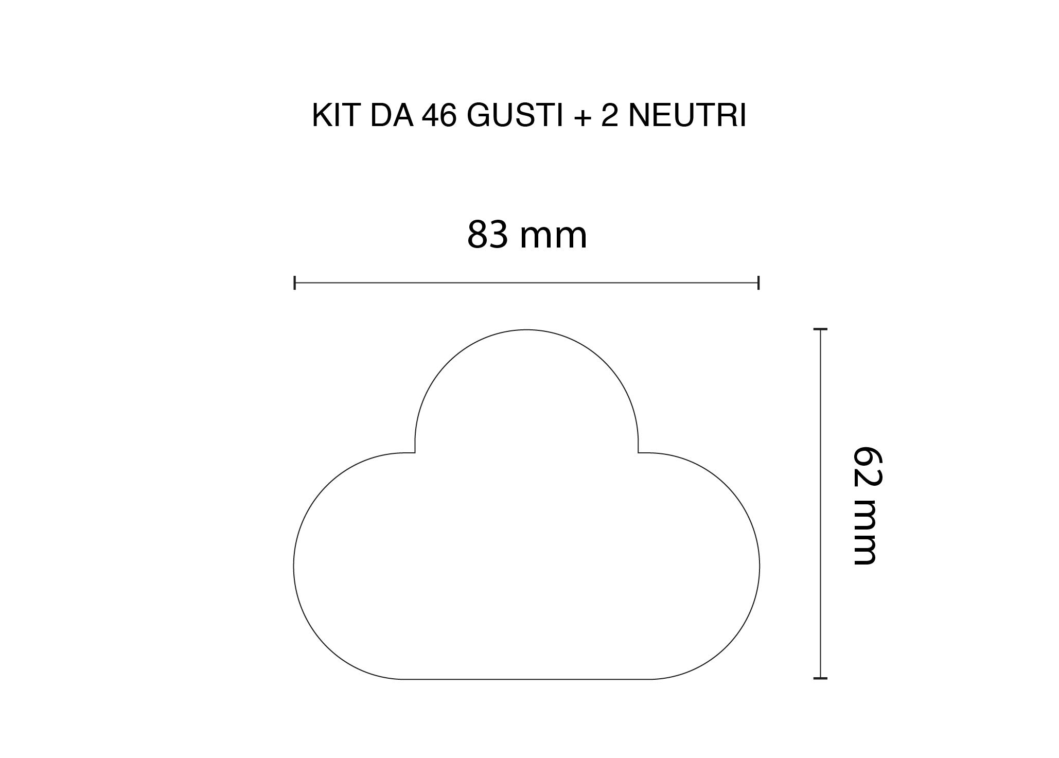 KIT 46 SEGNA GUSTI GELATO ADESIVI