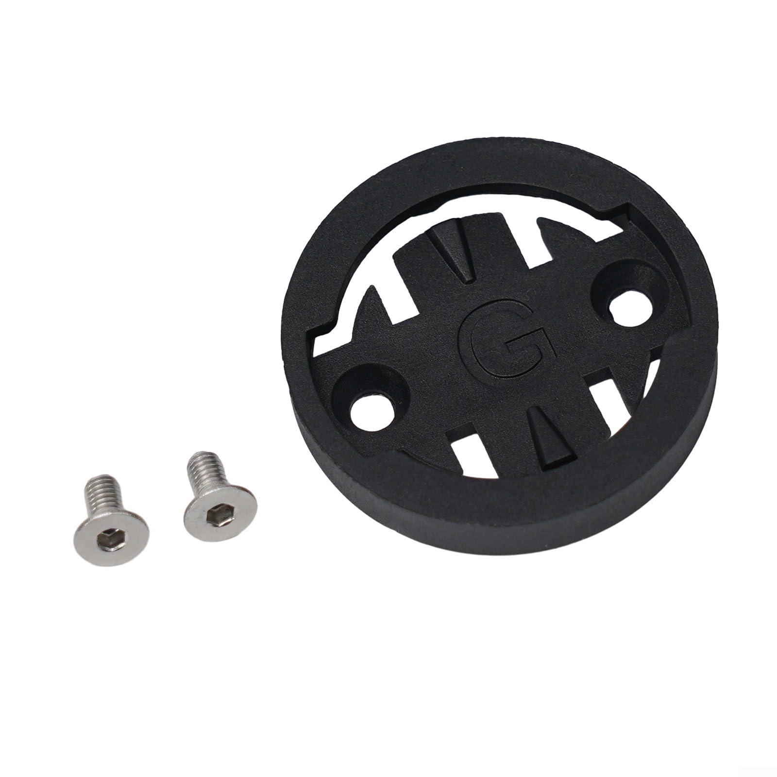Kit de inserción de soporte de montaje de cronómetro de bicicleta para Garmin para Wahoo para Bryton Material ABS acabado negro engranaje para ciclistas al aire libre (G)