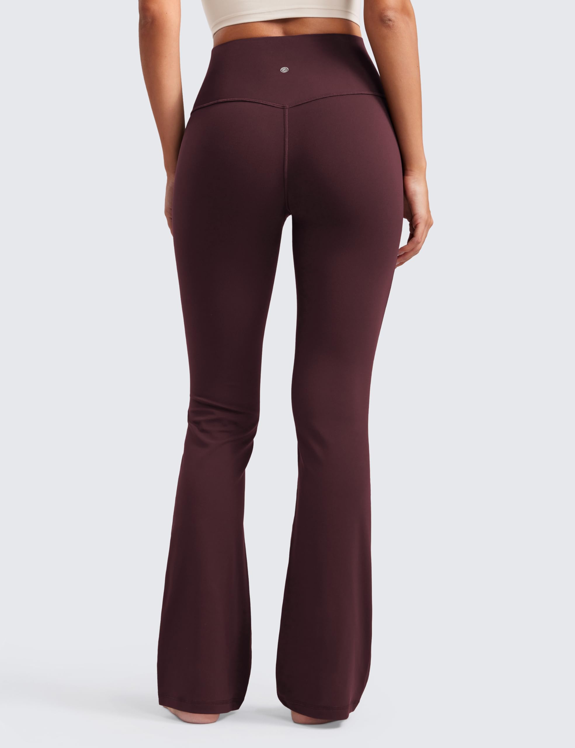 CRZ YOGA Donna Butterluxe A Vita Alta Leggings Svasati Pantaloni da Yoga con Tasca Gamba Larga Casuale - 74/79/81/85cm