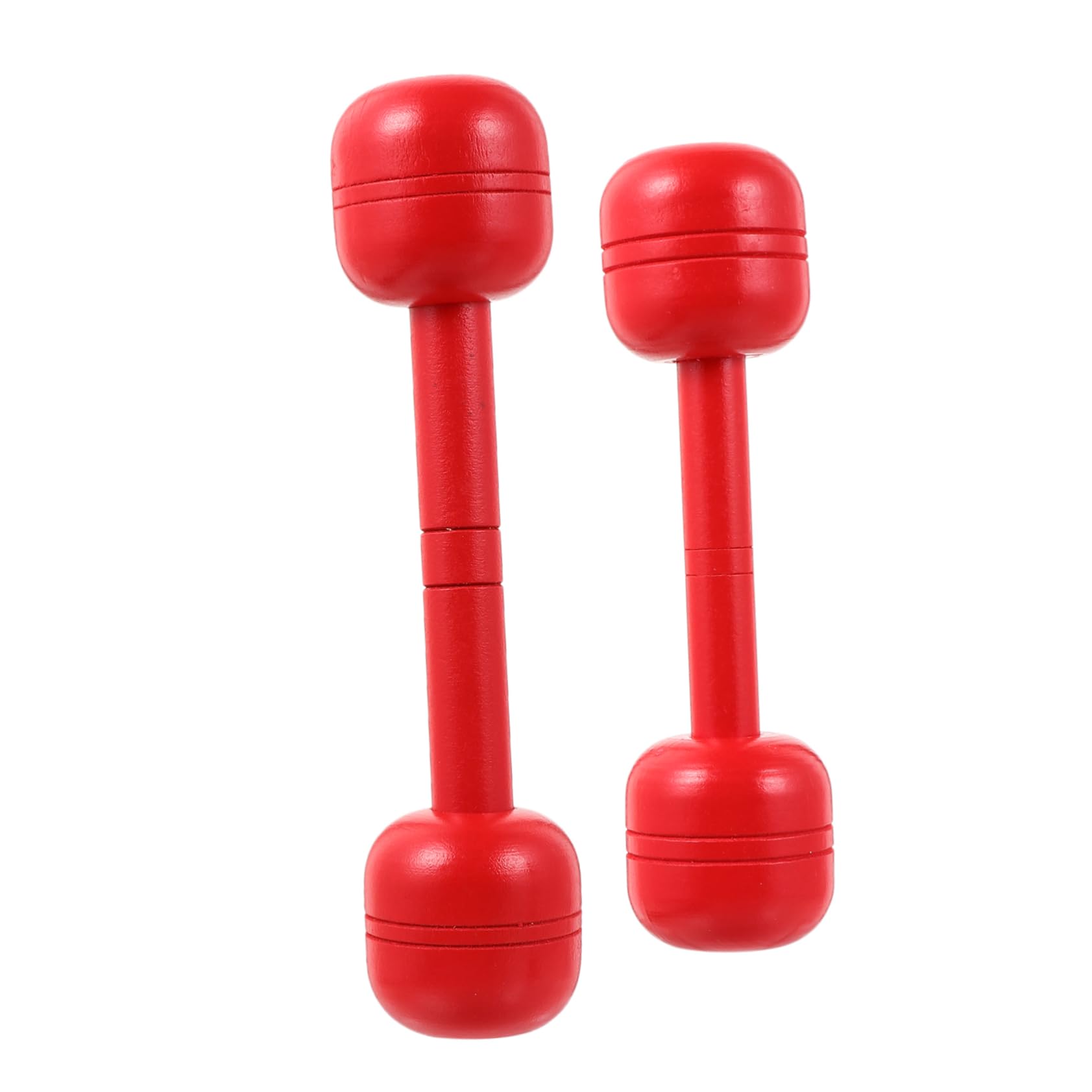 HONMEET 2pcs Wooden Dumbbells for Barbell for Indoor Fitness for Kindergarten Primary School Age Promotes Arm Strength Coordination