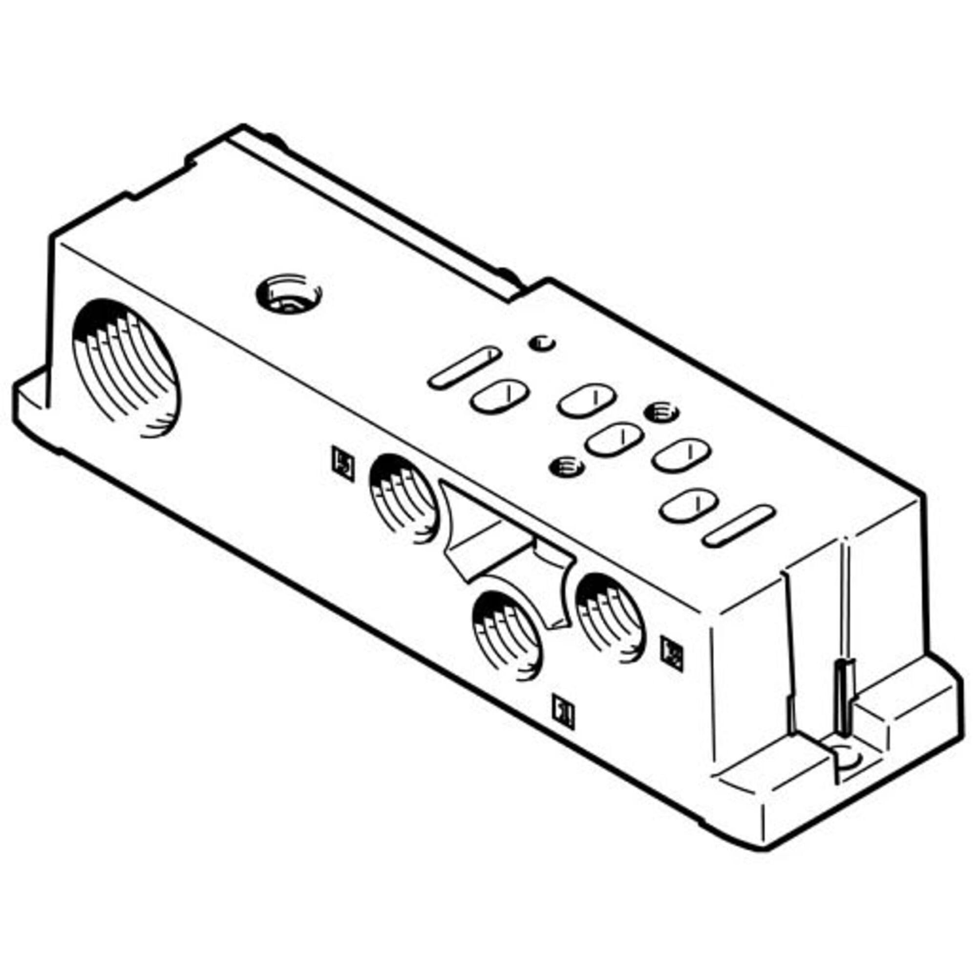 Festo 541066 Model VABS-S4-1S-N14-B-K2 Sub-Base