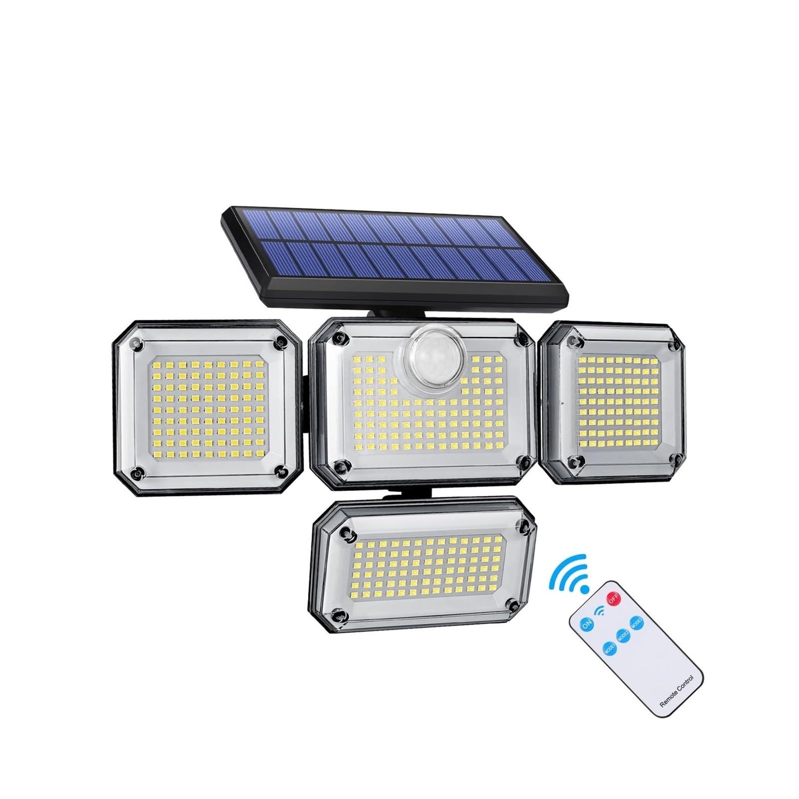Solar Flood Light Waterproof Solar Powered Outdoor Light Motion Sensor 2000LM 333 LED Security Street Lamp Sconce Spotlights for Garden Decoration for Garden Driveway Garage Patio(333LED integrated)