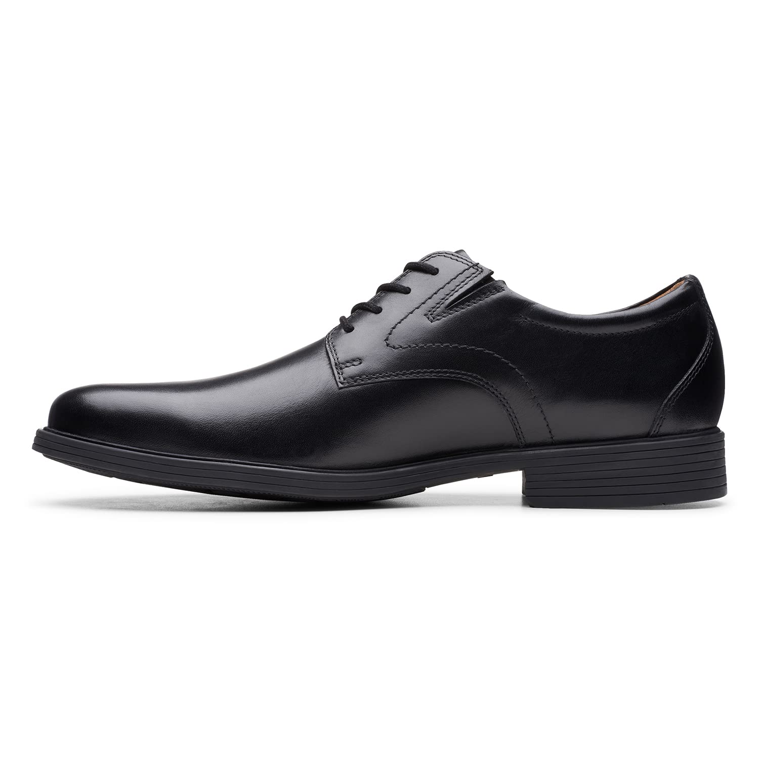 Clarks Whiddon Plain Mens Black Leather, 13