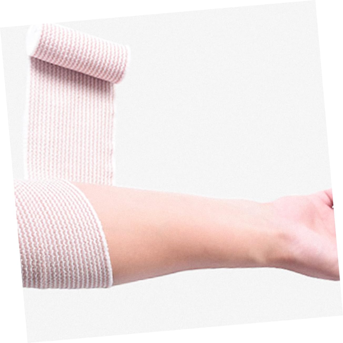 Baluue 6rolls Self-Adhesive Elastic Sports Tape Flexible Compression Wrap for Wrists Knees Ankles Reusable Breathable Bandage for Sports Injury