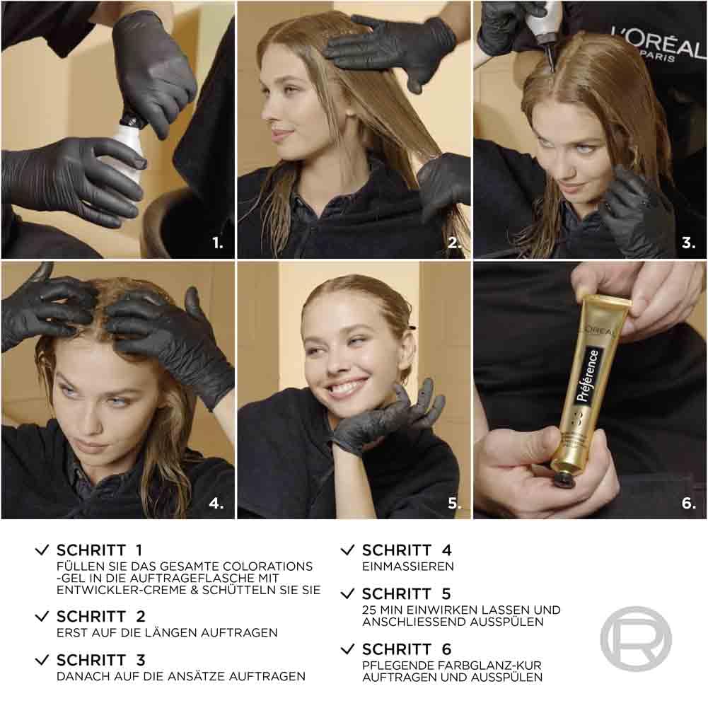 L'Oréal Paris Permanente Haarfarbe, Haarfärbeset mit Coloration und Farbglanz-Pflegebalsam, Préférence, 9.1 Sehr Helles Aschblond, 3er Set