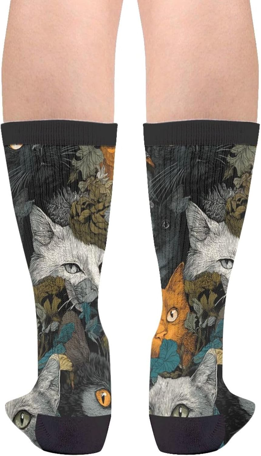 Funny Novelty Socks Casual Athletic Crazy Crew Socks For Women Men - Image 2