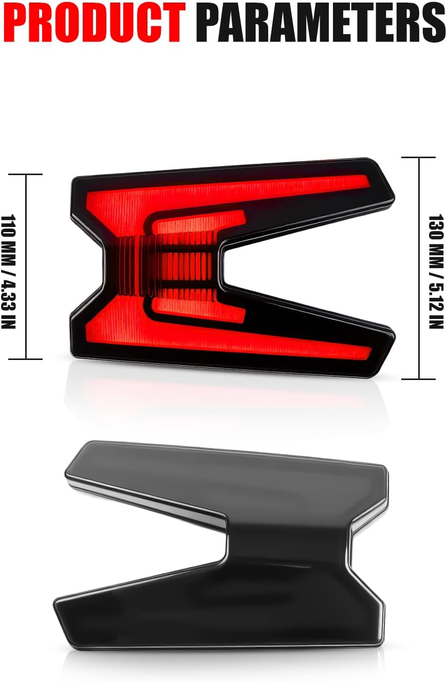 LED Taillights for Kawasaki Teryx KRX 1000, Smoked Black Waterproof Brake Stop Tail Lights with Bright Lamps for Kawasaki Teryx KRX KRX4 1000 2020-2025 Accessories, Replace OEM #23024-0005