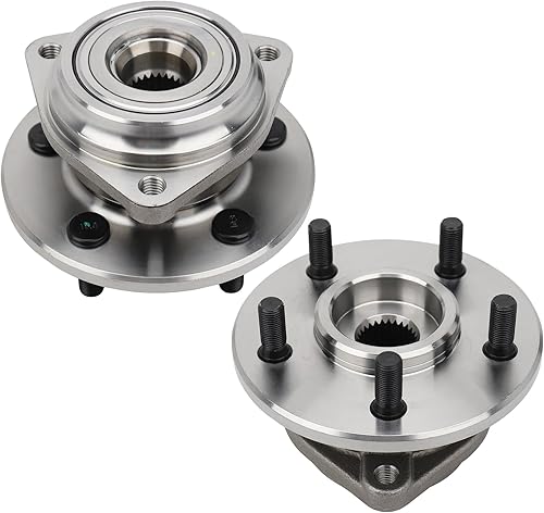 MAYASAF 513084 Paquete de 2 Conjunto de rodamiento de cubo de rueda delantera, 5 lengüetas con ABS para Jeep 1991-98 Cherokee 4x4, 90-92 Comanche