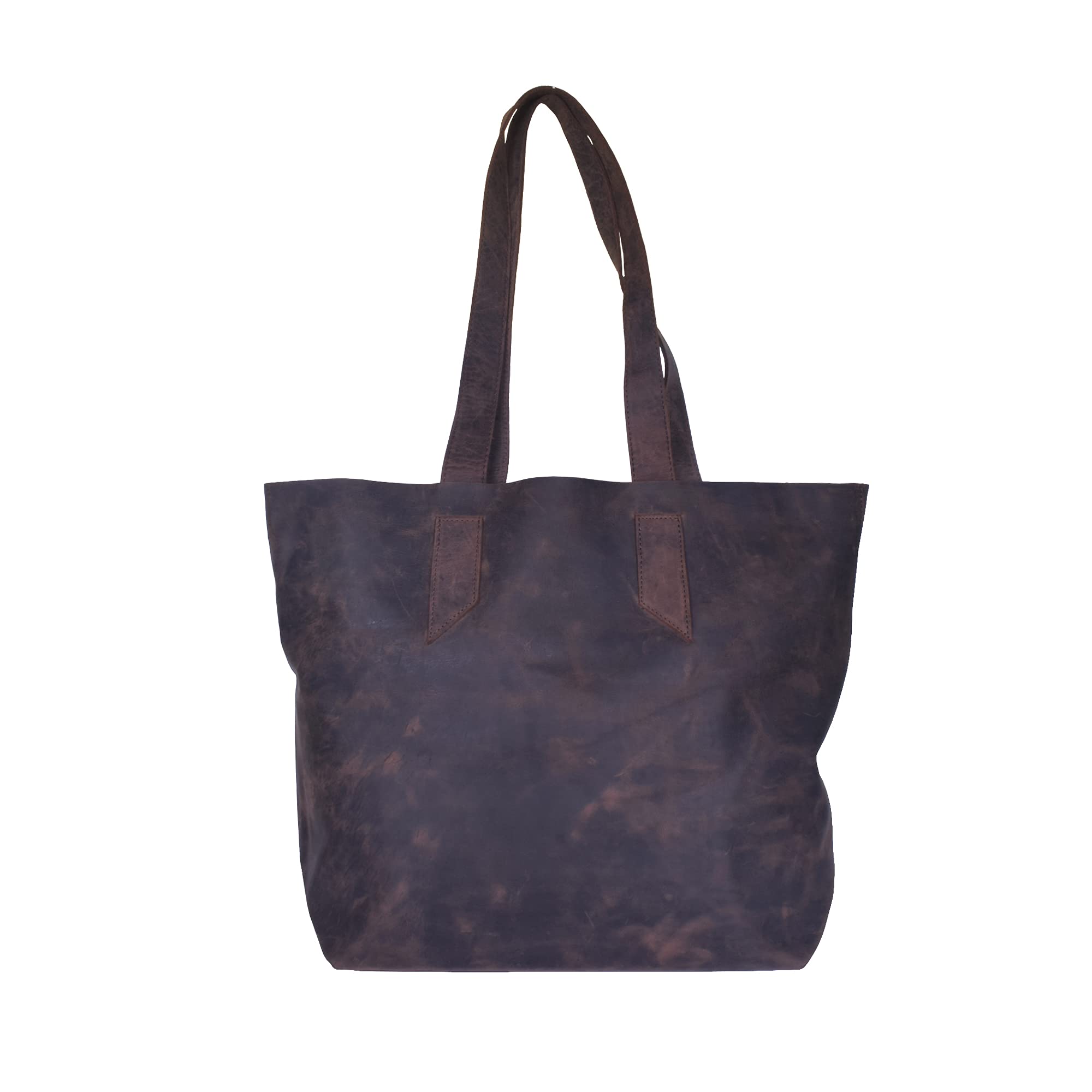 LINDSEY STREET Genuine Pebbled Leather Shoulder Tote Bag Large Work Purse Handbag (Vintage Brown) (B09BP5Q1R2) Amazon Price History, Amazon Price Tracker