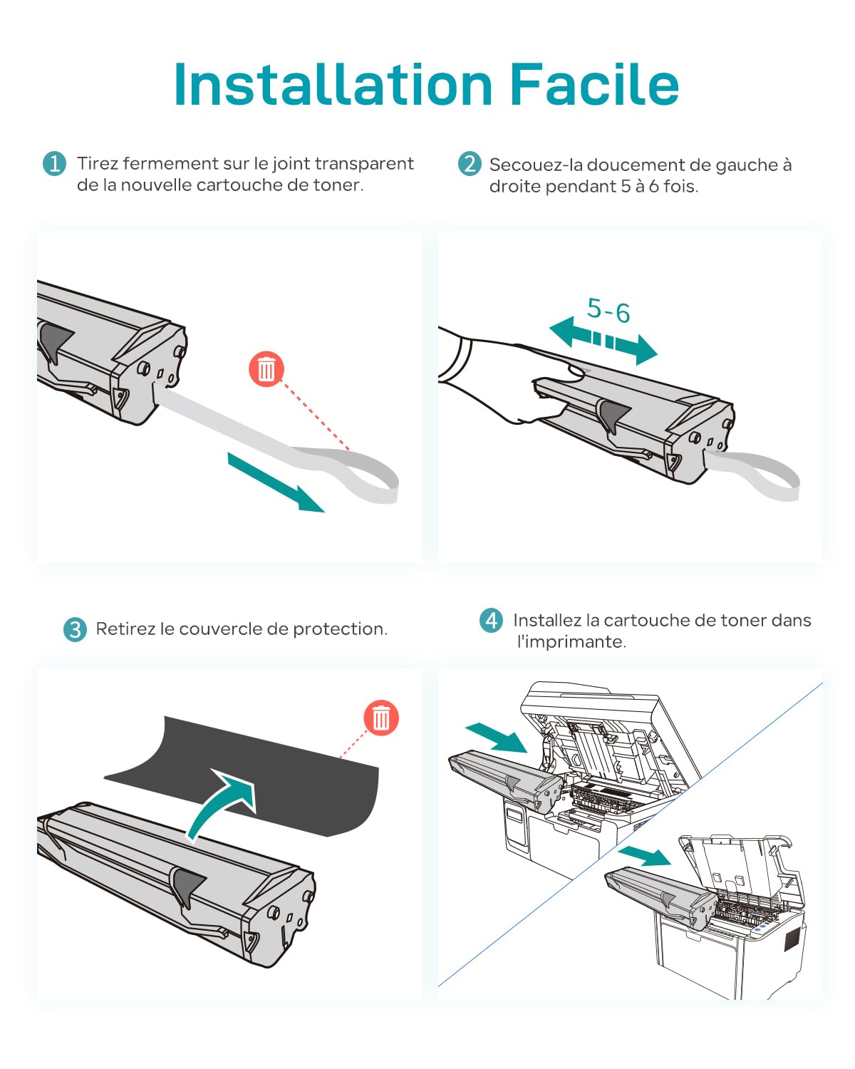 PANTUM BM2309W (include cartuccia toner originale iniziale da 500 pagine) e TL-A2319 cartuccia toner originale da 1000 pagine in combinazione
