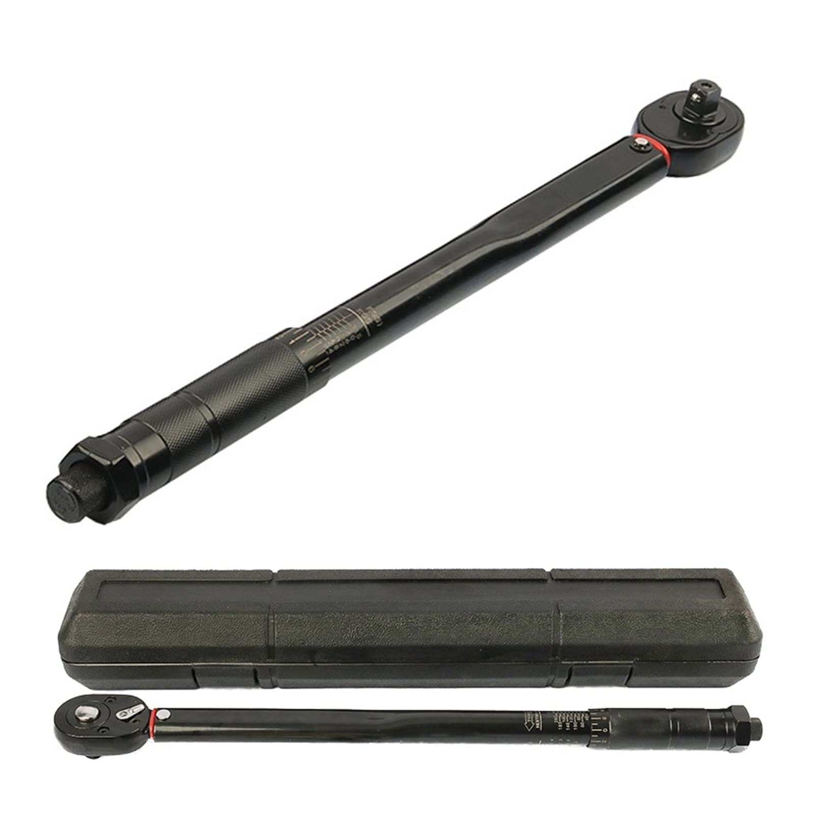 MMHHHG Torque Adapter, 1/2" Torque Preset Torque Wrench Drive Tool 28-210 Nm Positive Negative Two-Way Adjustment Spanner Auto Repair Hand Tools