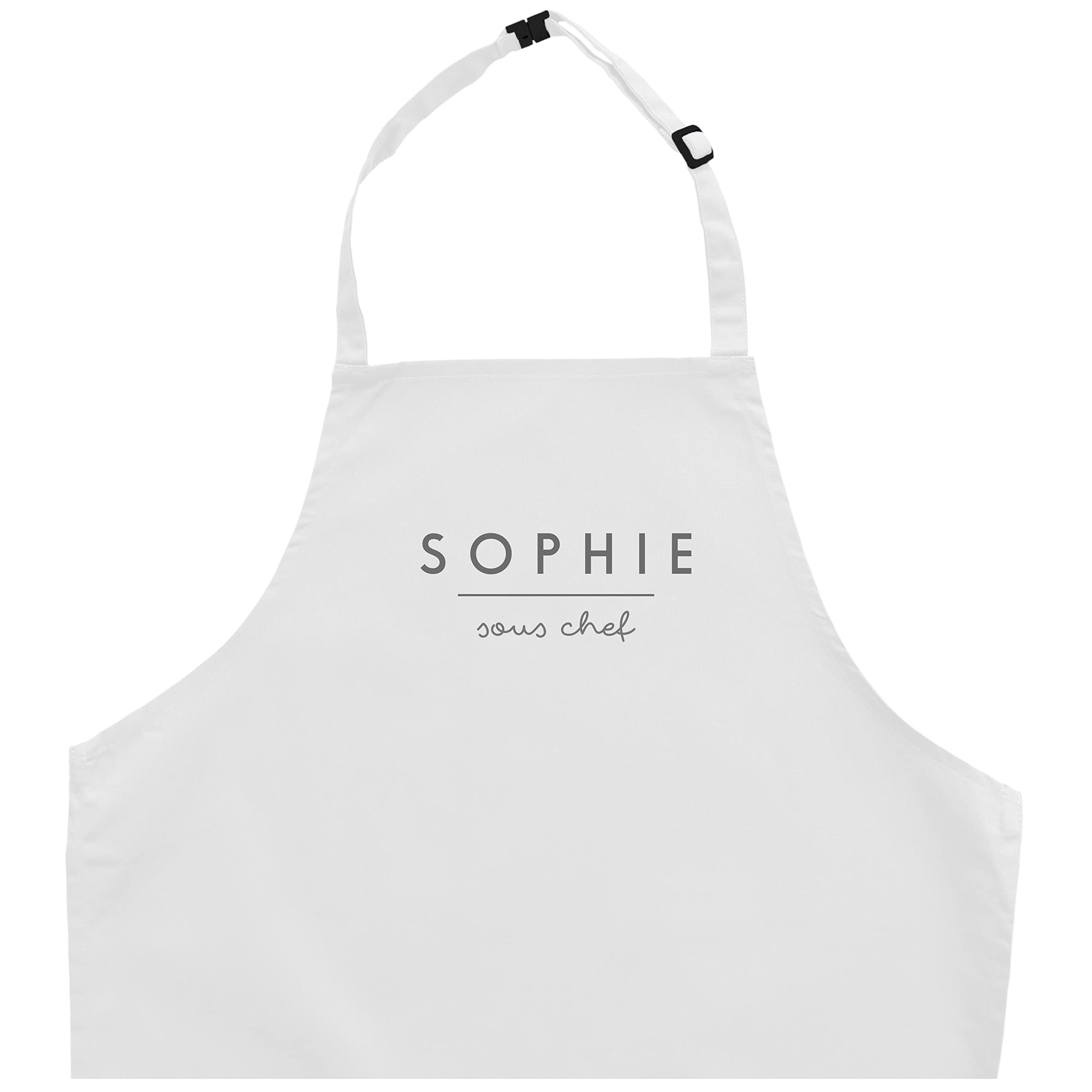 Stickerscape White Personalised Sous Chef Apron (Child) (, Infant)