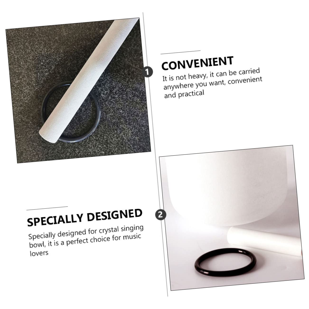 TOYANDONA 7pcs Music Bowl Washer Singing Bowl Silicon O- Ring Singing Bowls Standing Ring Bowl Gasket Sound Bowl Cushion Meditation o Ring Sing Bowl Accessory Crystal Speakers Rubber - Image 2