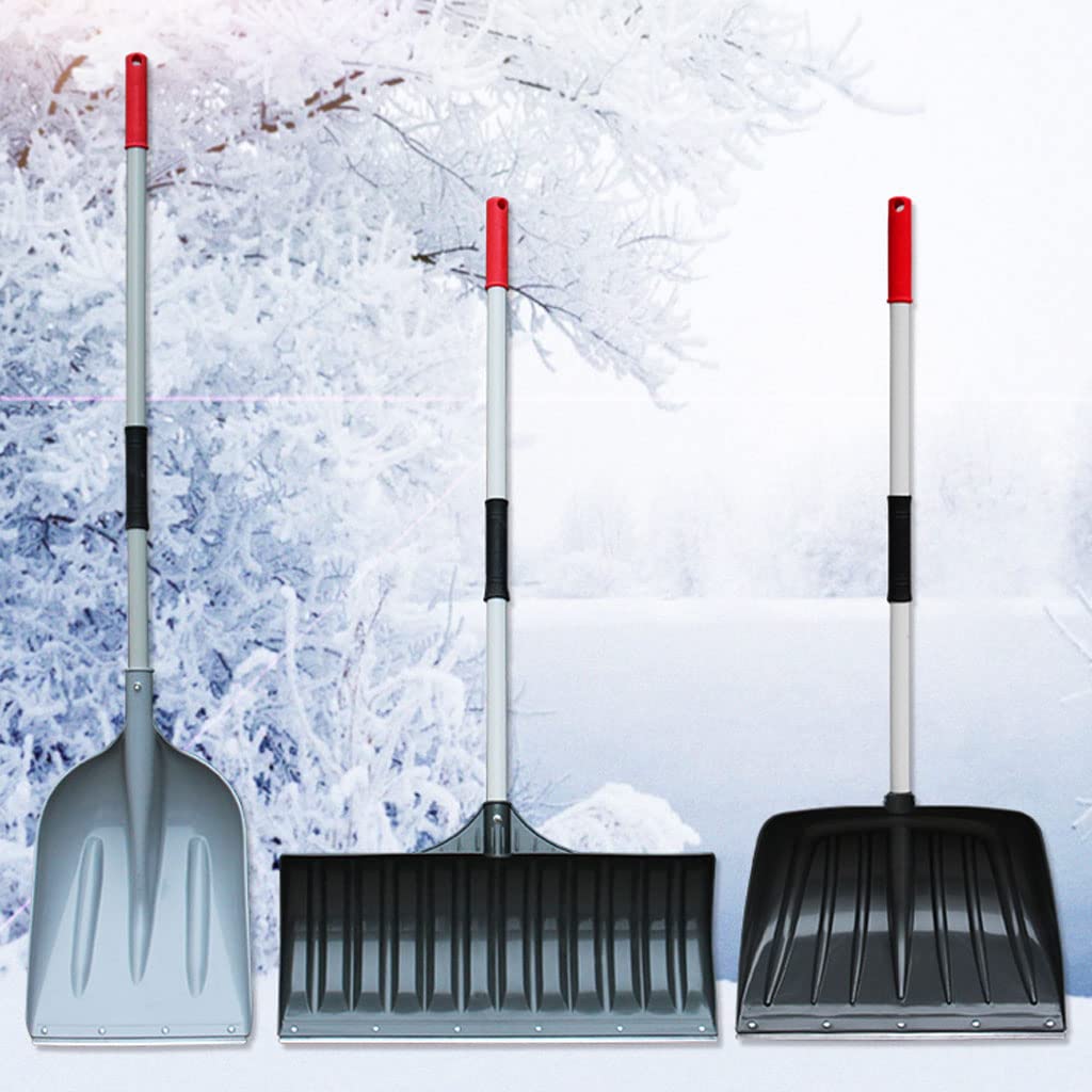Pala de Nieve Remoción de Nieve y Pala de Nieve, Artefacto de remoción de Nieve, Tabla de Empuje de Nieve, Herramienta de remoción de Nieve Mango de Acero Palas Quitanieves Jardín Herramientas