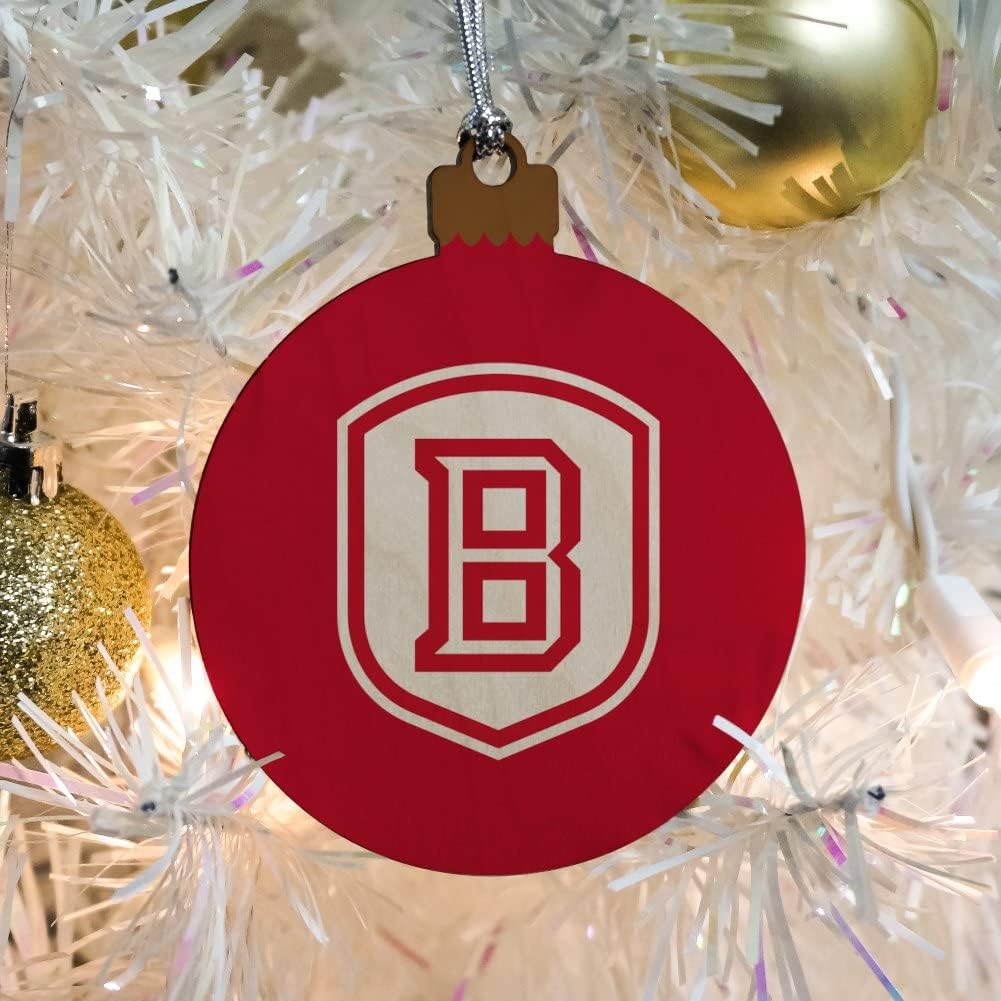 GRAPHICS & MORE Bradley University Primary Logo Wood Christmas Tree Holiday Ornament - Image 5
