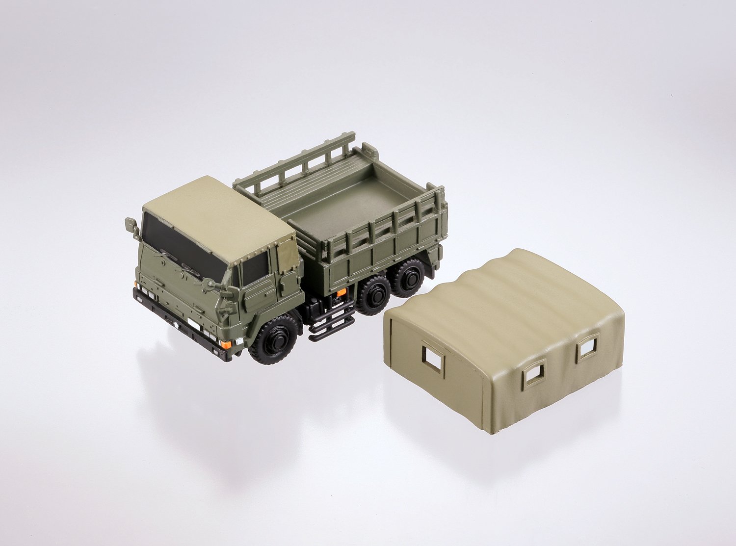Amazon | miniQ 陸上自衛隊 3トン半トラック新旧セット (73式大型