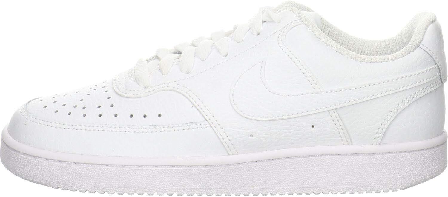 Nike Women's WMNS Nike Court Vision Low Sneaker Shoes, White, 9.5 Us