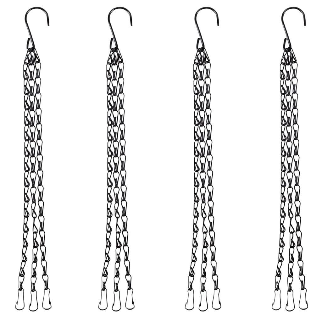 4 Stück Pflanzenaufhänger Aus Eisen, 50 Cm – Verstellbar, Rostfrei, Für Blumentöpfe & Deko
