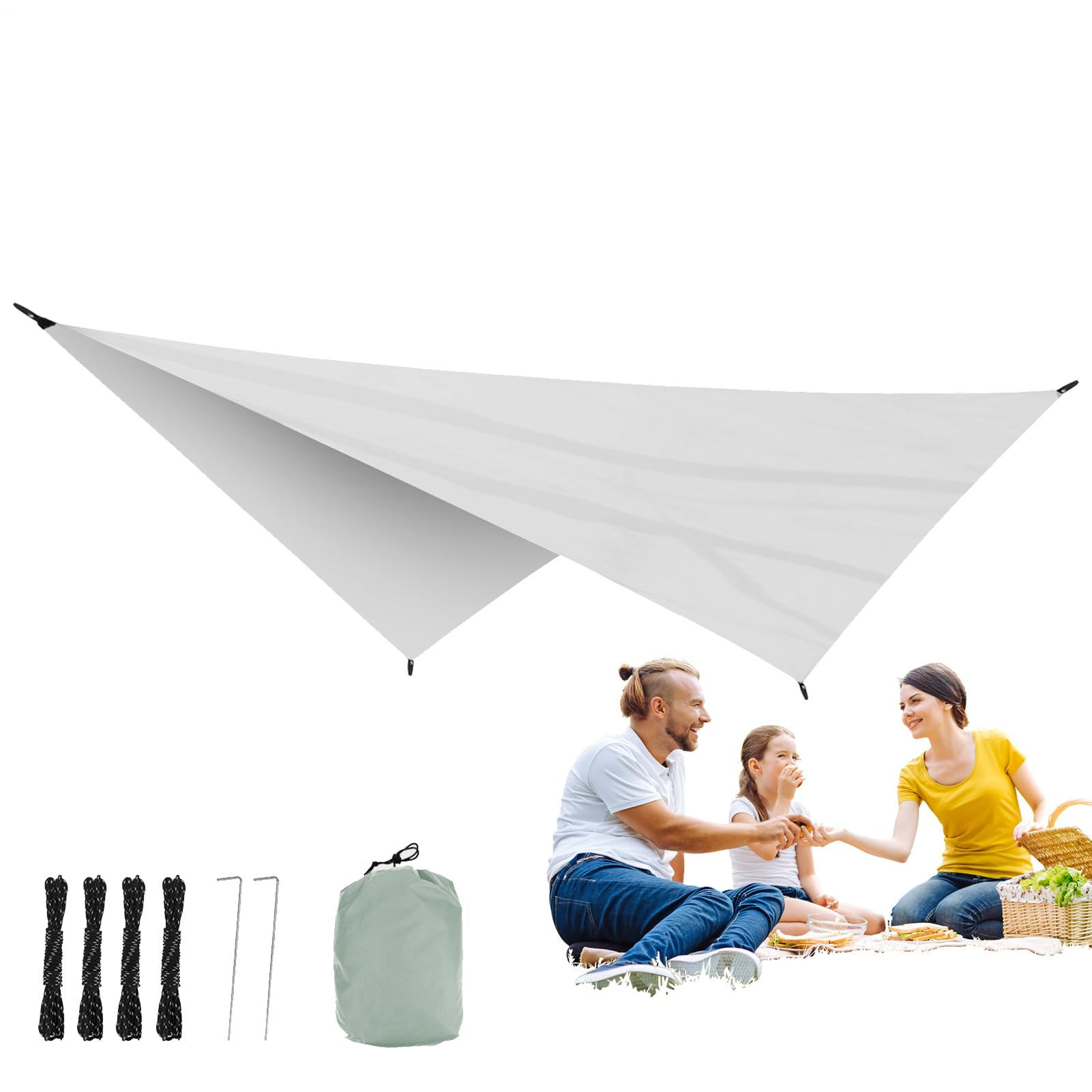 Abri imperméable à haute protection solaire pour le camping et le jardin