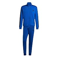 adidas Uomo Sportswear Basic 3 Stripes Tricot Track Suit, team royal blue