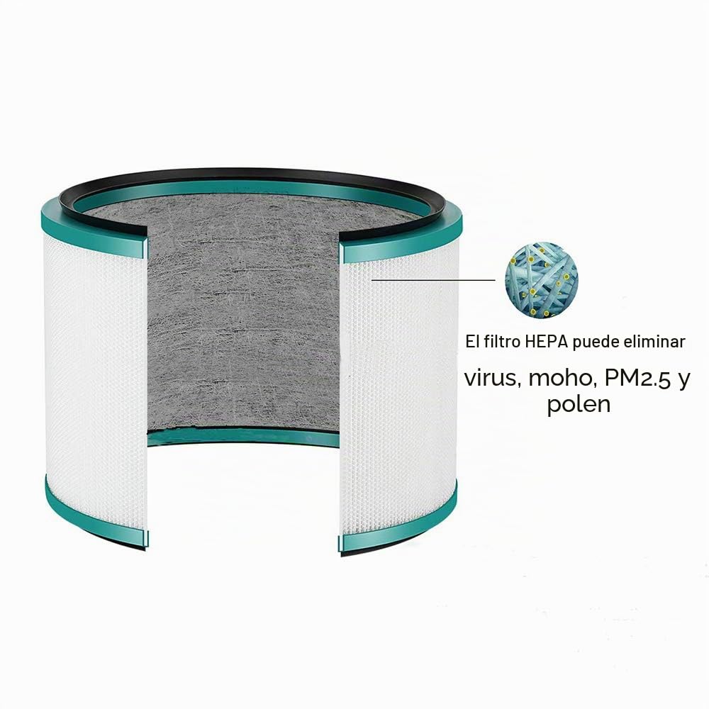 Filtro de repuesto BAMBOOST HEPA para ventiladores Dyson HP02 HP01 HP00 Pure Hot + Cool Link y purificador de aire de escritorio Dyson Pure Cool HP03 DP03 DP01