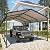 12x20FT Metal Carport, Heavy Duty Carport Canopy with Galvanized Steel Roof and Upgraded Stable Triangle Frame, Thicker Outdoor Storage Car Port with Reinforced Base, Multi-Use Car Garage for Car