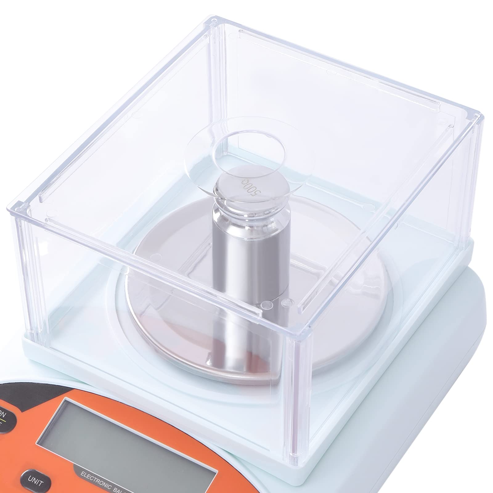 Báscula digital de laboratorio con parabrisas, báscula electrónica de alta precisión, 1000 g, 0,01 g, báscula electrónica analítica de precisión, báscula para joyería, pesaje de precisión para cocin