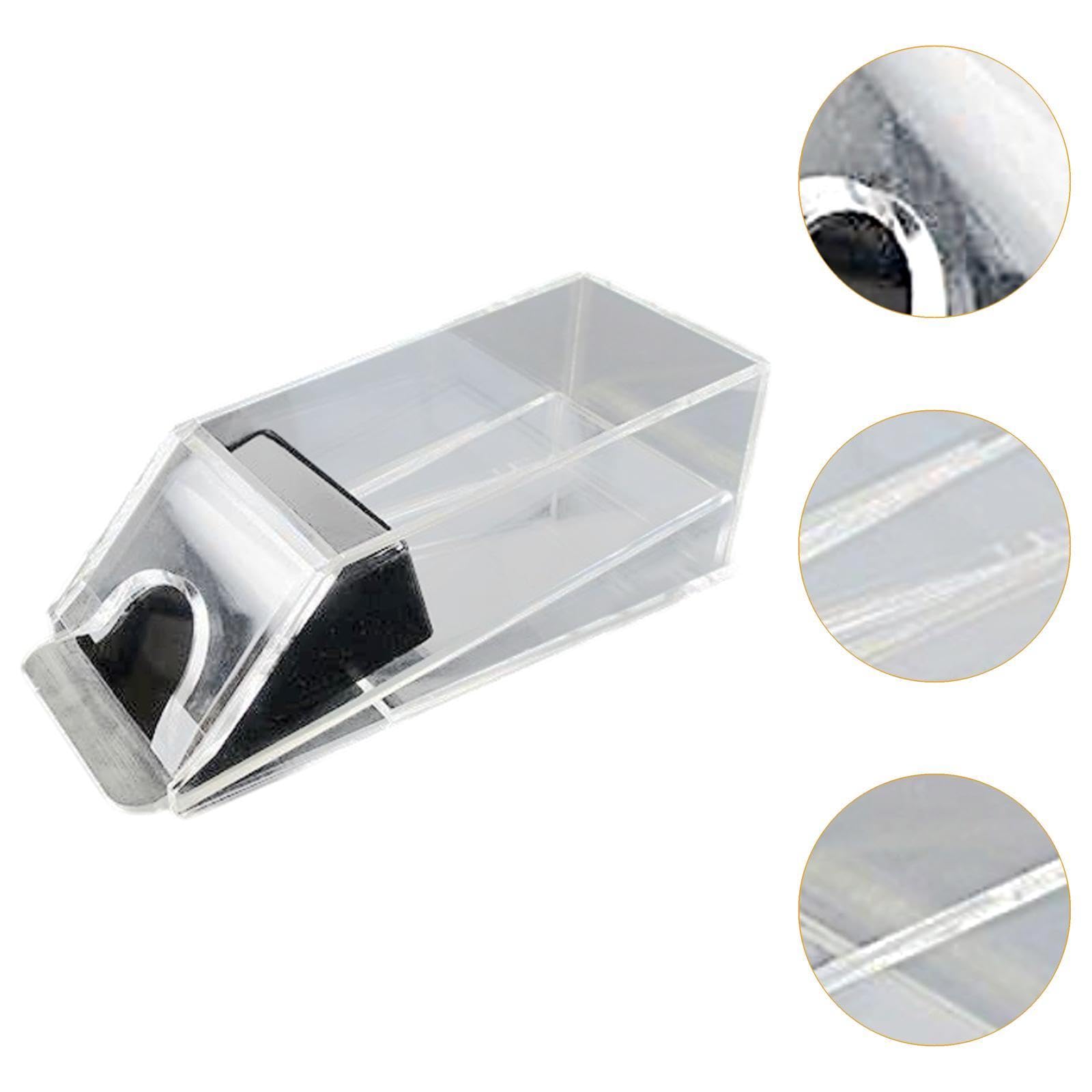 predolo Card Dealer Shoe Transparente Profesional de Cartas Dispensador de Bandeja Multifuncional Acrílico Robusto Borde Suave Adecuado para, Distribuidor de Cartas de 4 Mazos