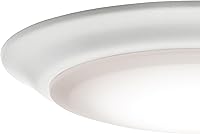 Vista 6 de Kichler Gen I Downlight LED, montaje empotrado al techo de 7.5", luz interior regulable, 2700K, (7.5" x 1.5"), blanco, 43846WHLED27