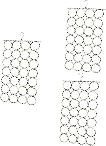 Cabilock 3 piezas de bufandas para colgar bolsas, bufandas, soporte para bufandas, colgadores de bufandas para armario, soporte de chal, soporte de