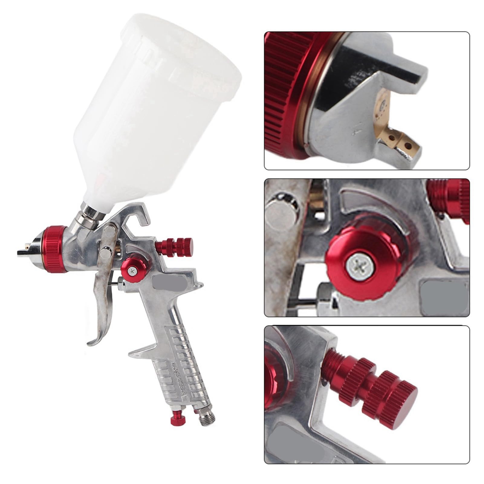 Professional 1.4MM Nozzle 600ML Gravity Type Pneumatic Spray Gun HIGH Atomization Painting CAR Furniture Toys Instruments