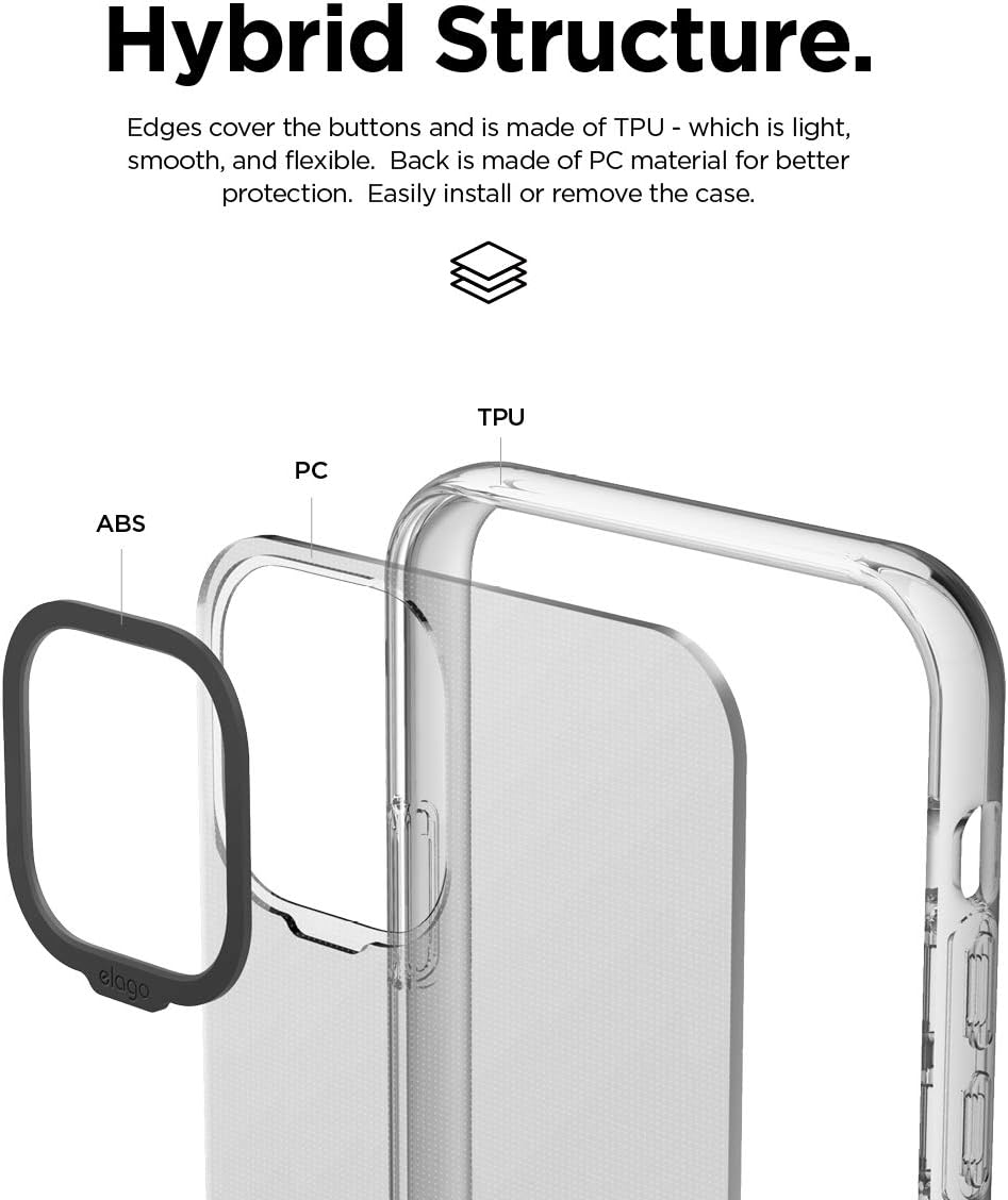 elago iPhone 11 Clear Hybrid Case [Transparent]