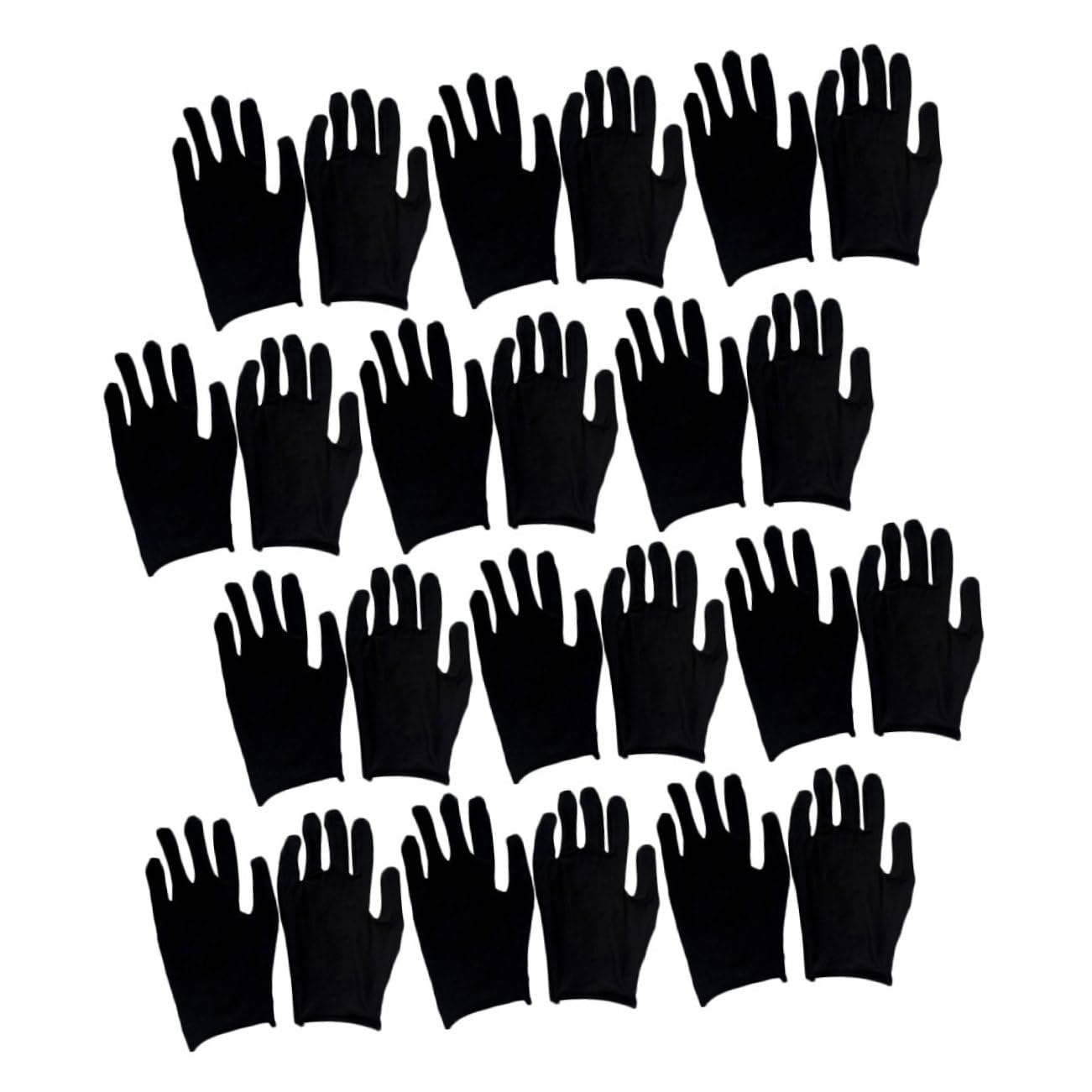 Zerodeko Guantes de Trabajo de Algodón Negro 12 Pares para Jardinería
