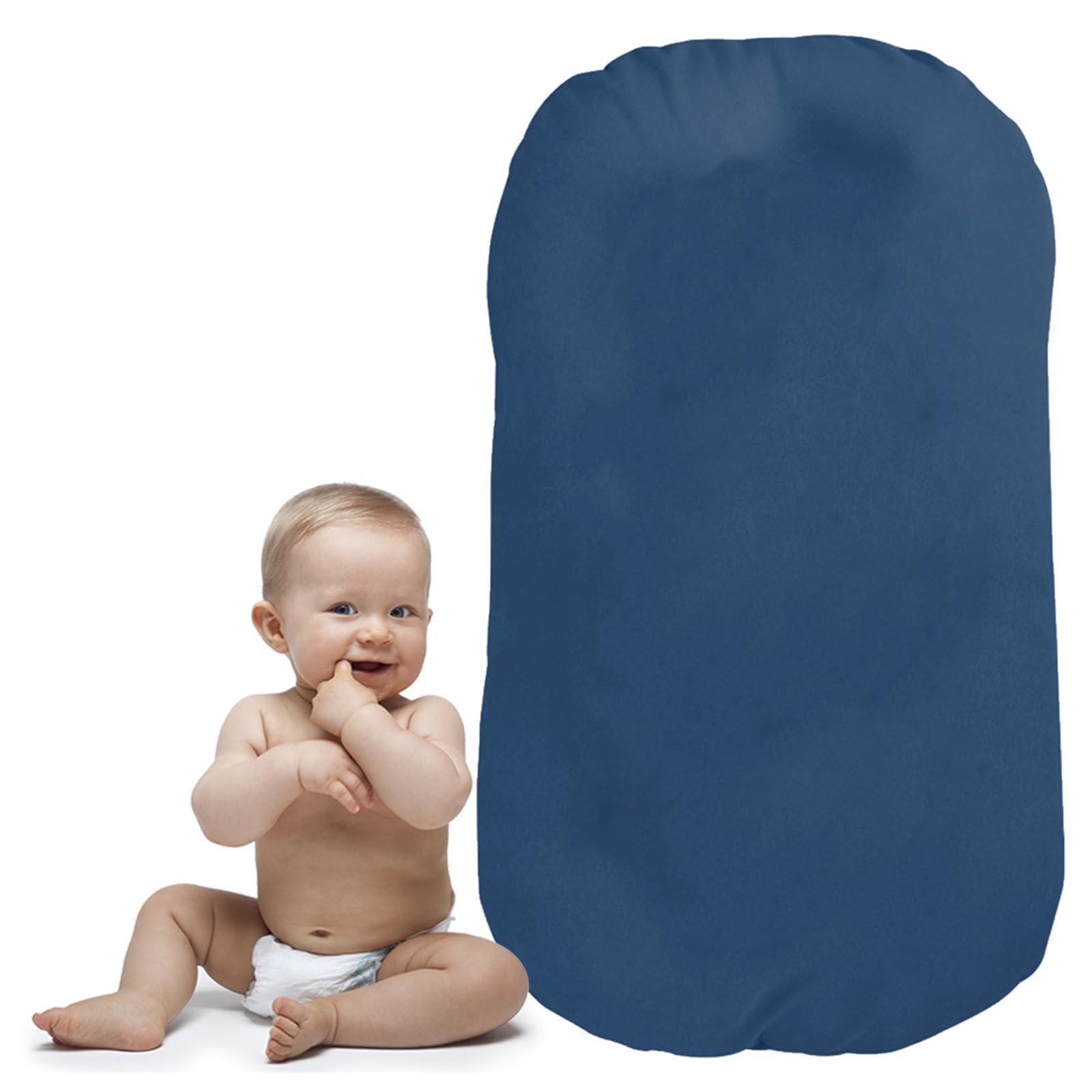 Coconababy 0-12 mois avec réducteur de lit amovible en coton respirant pour voyage, bleu