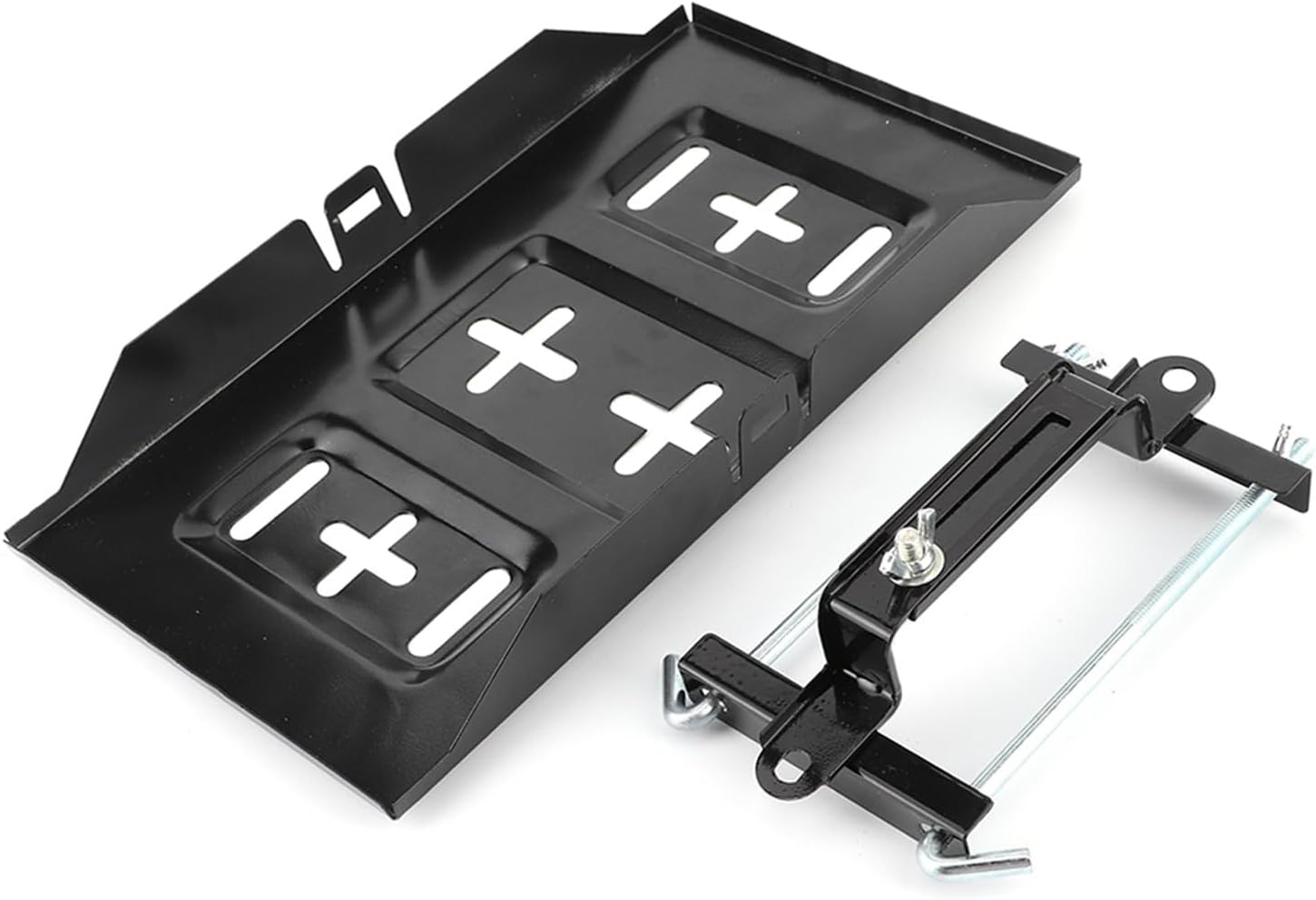 Estink Battery Tray Clamp, Metal Hold Down Bracket Kit for Universal Use with High Reliability and Sturdy Construction (19CM)