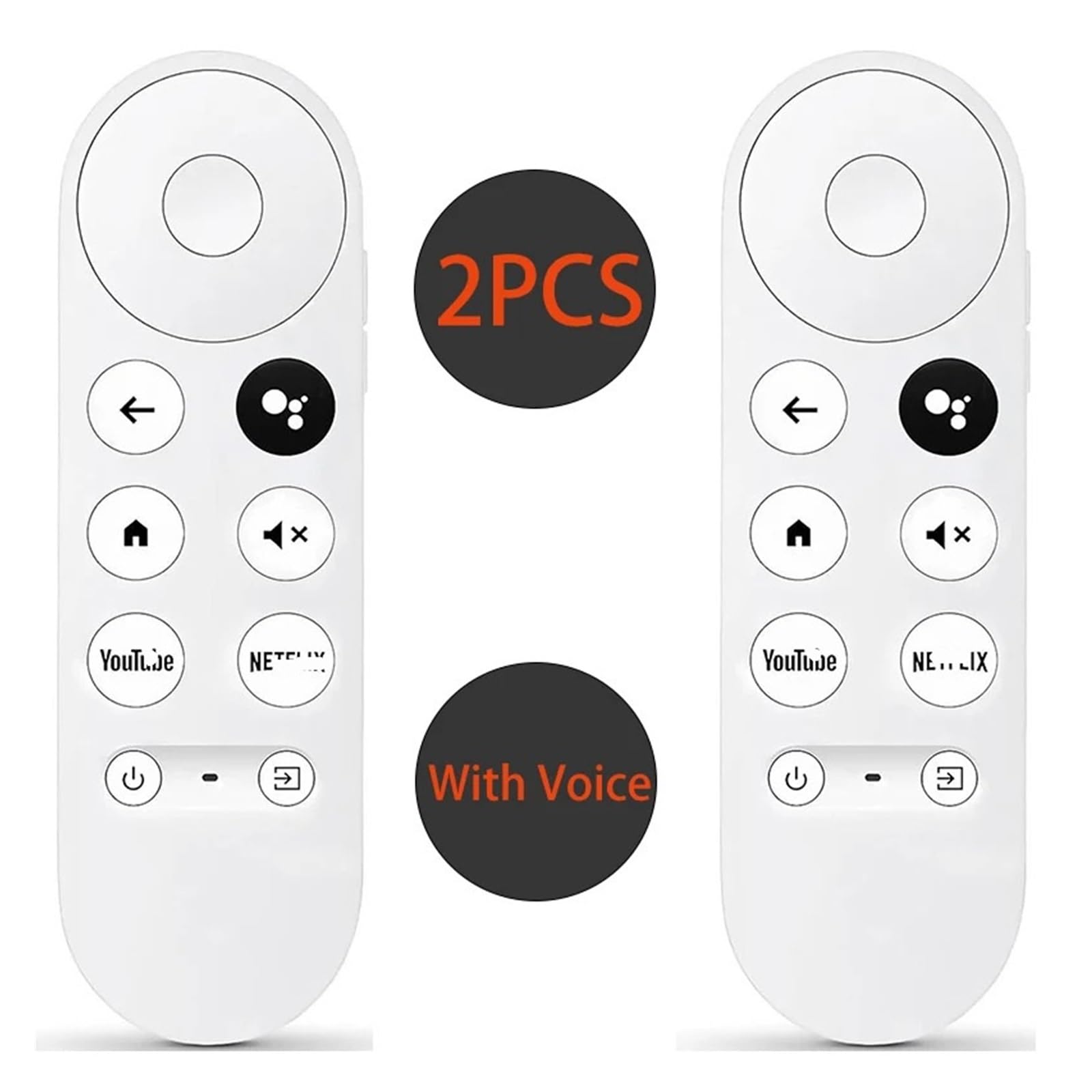 2 telecomandi vocali G9N9N | For Chromecast con G00gle TV Streamer 4K Streaming Stick
