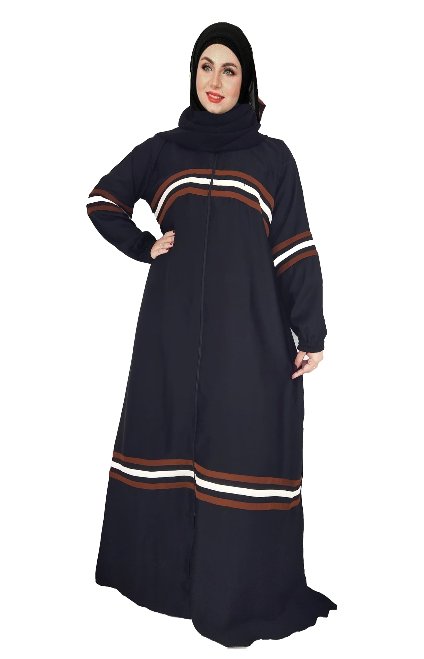 buraque designer Abaya Colour Pattern For Women Elegant Modest Burkha Islamic Naqab Stylish Burkha-picture-32