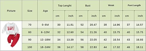 Miniatura 7 de Conjunto para el día de San Valentín para bebé niño con texto en inglés "Mama is My Valentine", camisas estampadas, sudadera con cuello redondo