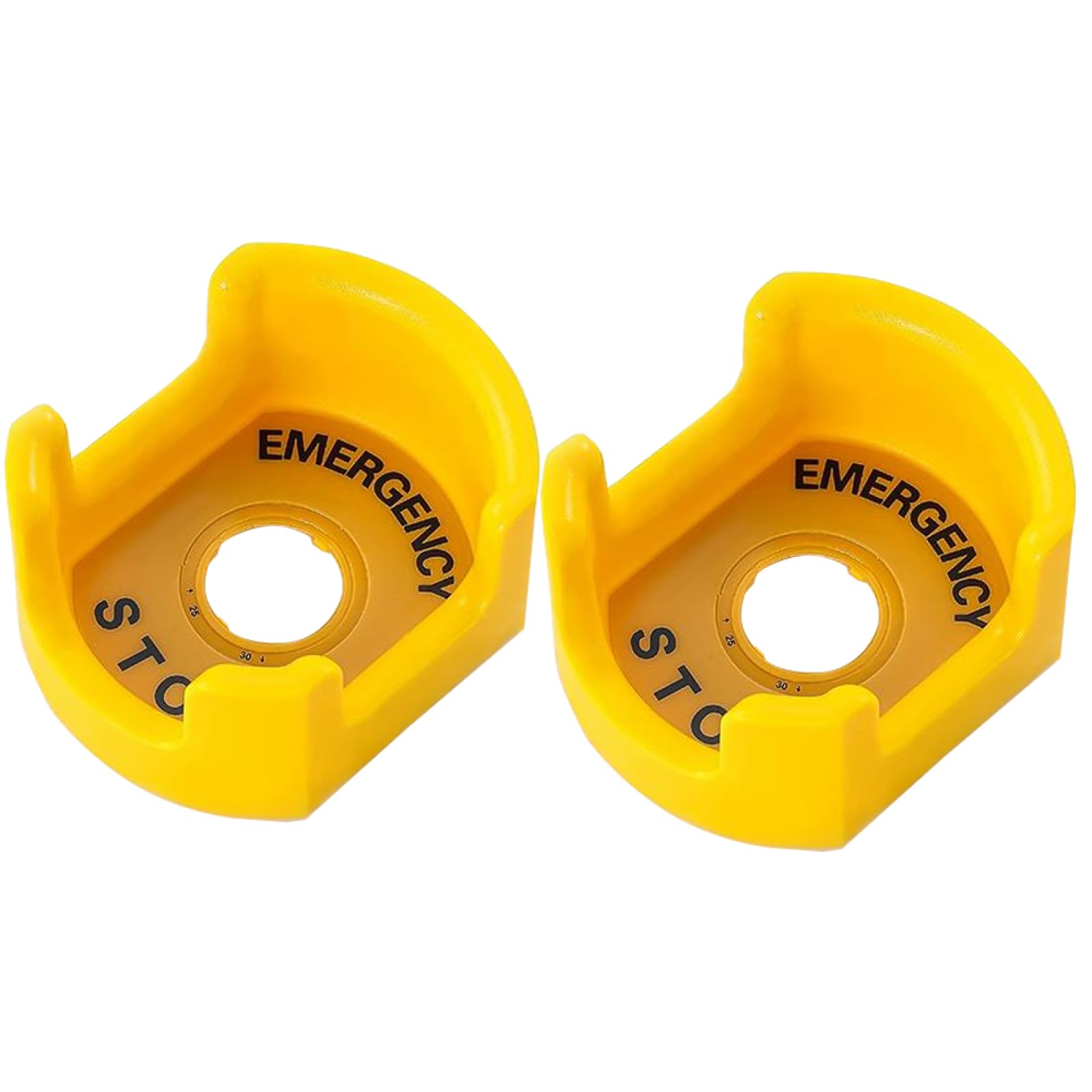 2Pcs Emergency Stop Button Protective Covers Push Button Switch Guard Button Protector for Industrial Machinery(Style C)