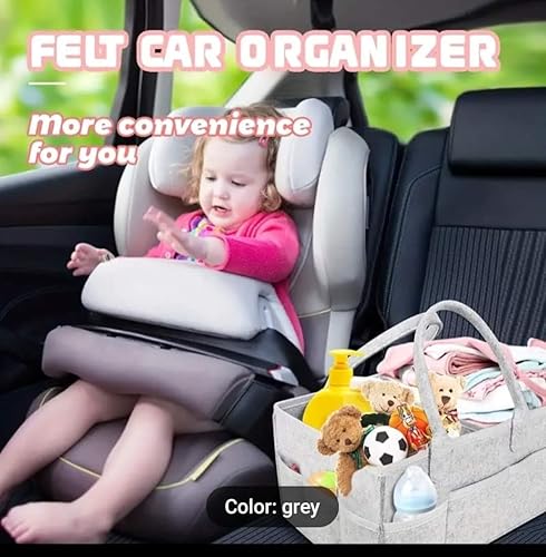 Miniatura 6 de Organizador diario de pañales para bebé, grueso y resistente, portátil, organizador de almacenamiento para guardería, organizador de coche, bolsa de