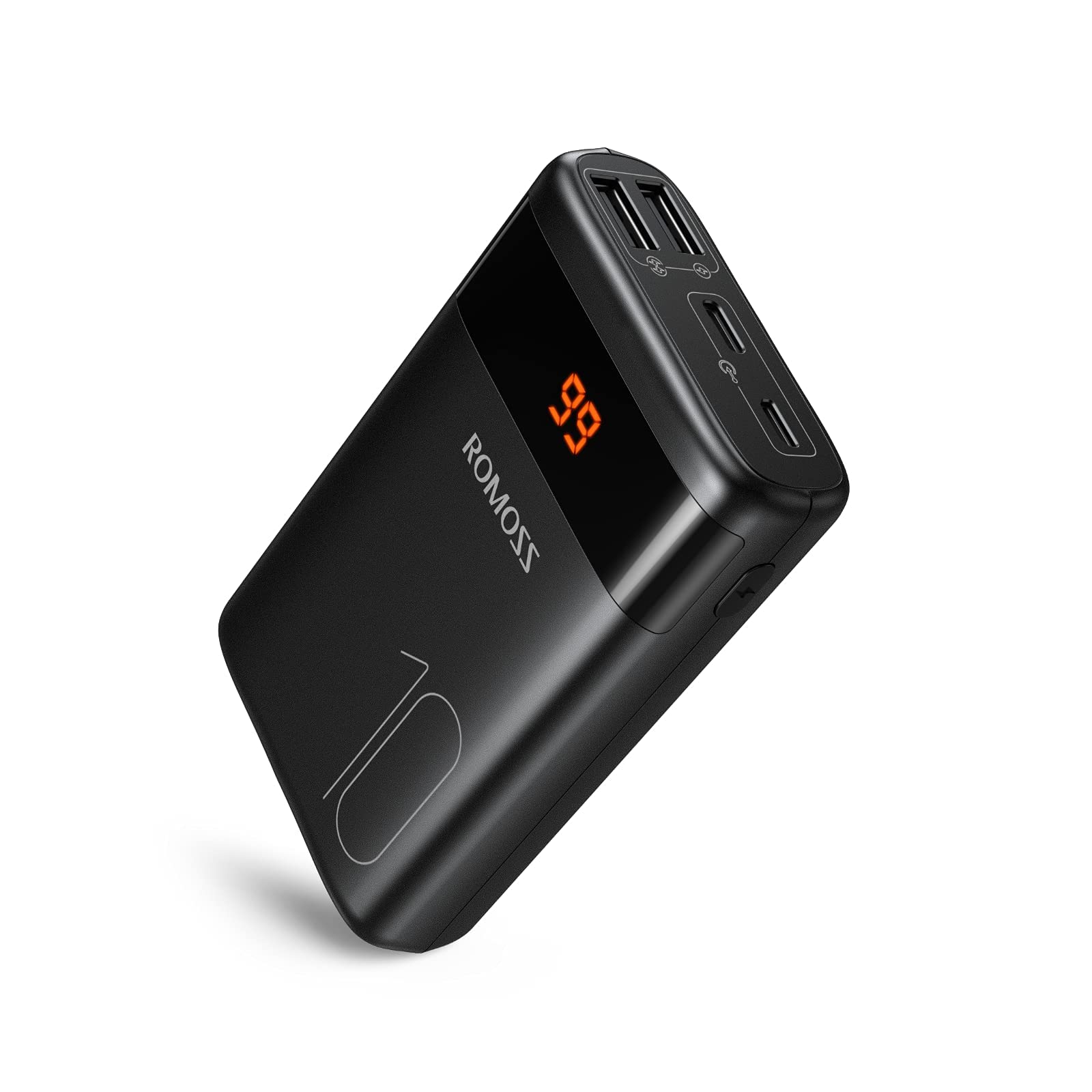ROMOSS Portable Charger with ports and indicators