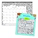 Blueline 2018 Monthly Coloring Desk Pad Calendar, Botanica, January - December, 22 x 17 inches (C2917311-18)