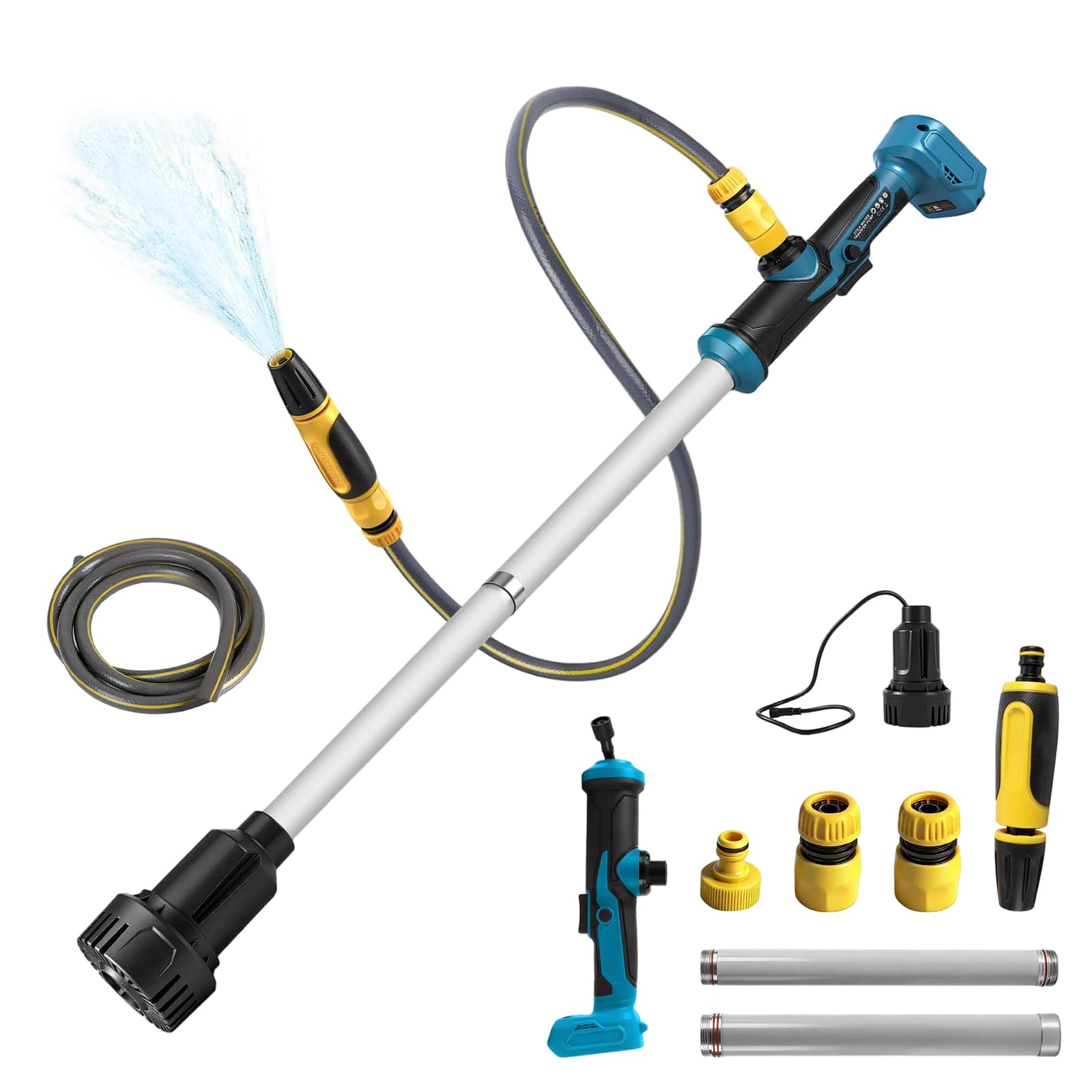 Bomba de transferencia de agua compatible con la batería de 18 V de Makita Bomba para depósitos de agua de lluvia Altura de elevación 3M 3600L/H 19000 RPM para piscina, jardín y estanque