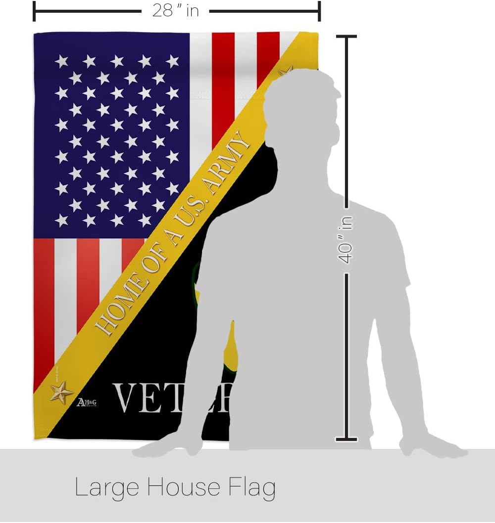 Americana Home & Garden Home of 1st Cavalry Division House Flag Armed Forces Army Rangers United State American Military Veteran Retire Official Banner Small Garden Yard Gift Double-Sided, Made In USA