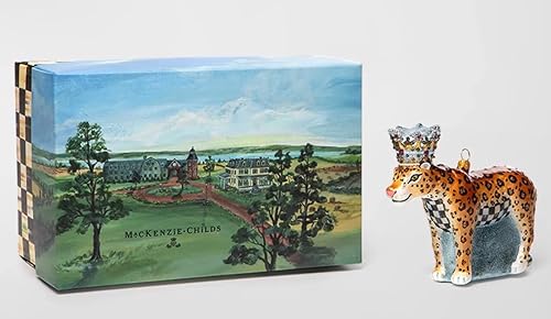 Miniatura 2 de MacKenzie-Childs Adorno de cristal - Rey leopardo