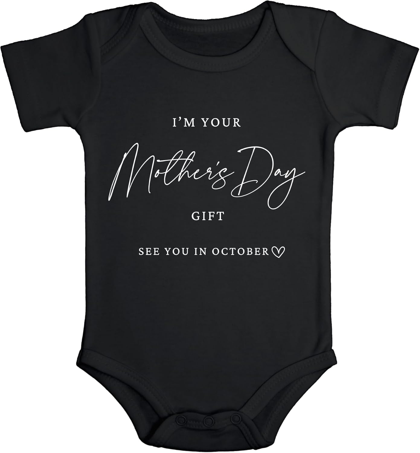 Pregnancy Announcement Gift for Grandma – Custom Baby Bodysuit | Happy Mother's Day Grandma | New Grandma Gift